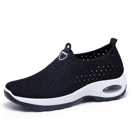 New Summer Wedges Sneakers Women Fashion Breathable Mesh Platform Sneakers Women Casual Shoes Pink Sock Shoes Woman Large Size