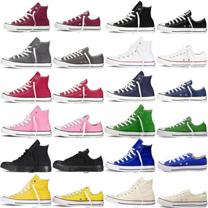 2019 Unisex Women Girls Authentic Classic Allstar Chuck-Taylor Ox Low High Top Canvas Shoes Designer Mens Athletic Sneakers