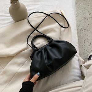 Cloud Bag With  Shoulder Handle Design Small PU Leather Crossbody Bags For Women 2020 Summer Female Elegant Shoulder Handbags