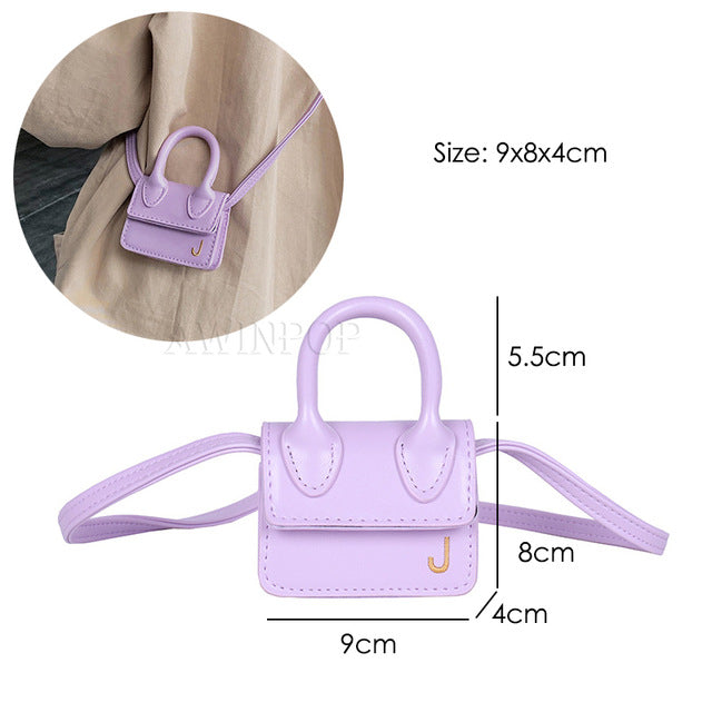 2020 Fashion Super Mini Handbags for Women Cute Shoulder Bags Luxury Designer Small Crossbody Bags J Letter Girls Messenger Bags