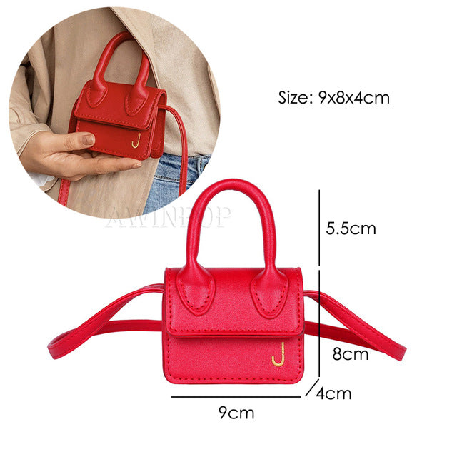2020 Fashion Super Mini Handbags for Women Cute Shoulder Bags Luxury Designer Small Crossbody Bags J Letter Girls Messenger Bags