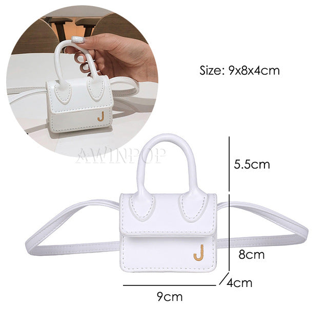 2020 Fashion Super Mini Handbags for Women Cute Shoulder Bags Luxury Designer Small Crossbody Bags J Letter Girls Messenger Bags
