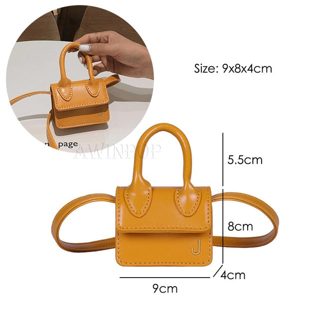2020 Fashion Super Mini Handbags for Women Cute Shoulder Bags Luxury Designer Small Crossbody Bags J Letter Girls Messenger Bags