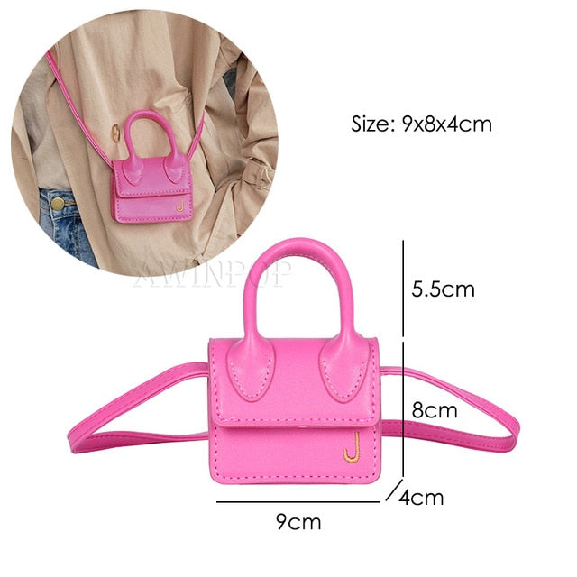2020 Fashion Super Mini Handbags for Women Cute Shoulder Bags Luxury Designer Small Crossbody Bags J Letter Girls Messenger Bags