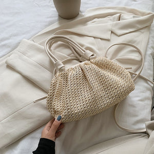 Summer Weave Cloud Bags For Women 2020 Fashion Small Tote Bag Lady Crossbody Shoulder Handbags Lady Beach Cross Body Bags