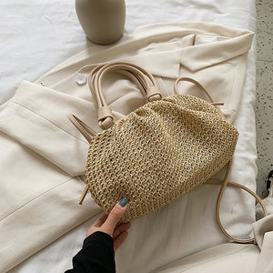 Summer Weave Cloud Bags For Women 2020 Fashion Small Tote Bag Lady Crossbody Shoulder Handbags Lady Beach Cross Body Bags