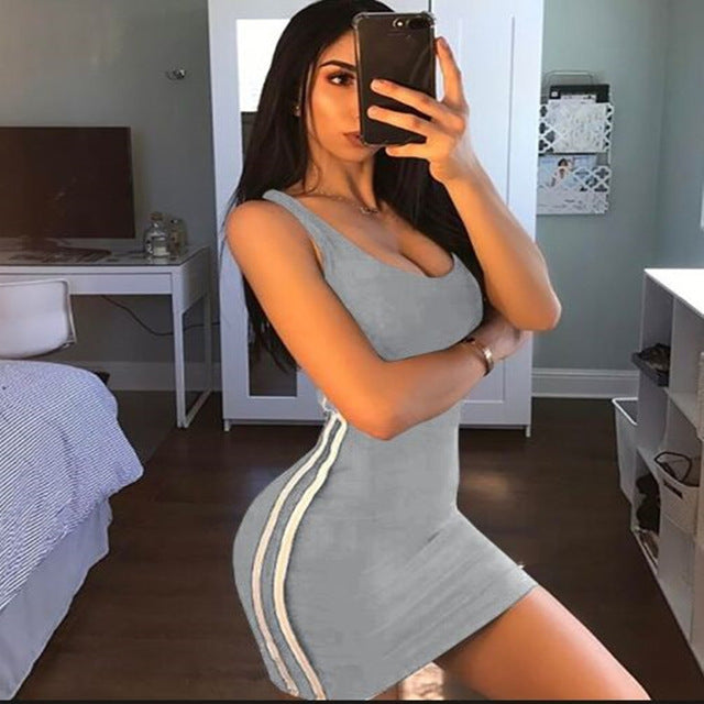 Woman's tight Sexy Women Summer Dress Bandage Bodycon Sleeveless Evening Party Club Short Mini Dress 2020 Fashion Women Clothes