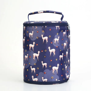 Brivilas lunch bag  for women funny cartoon kids bento cooler bags flamingo thermal breakfast food box portable picnic travel