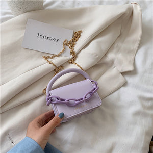 Two Size Small Chain Design Crossbody Bags For Women 2020 Summer Chain Shoulder Handbags and Purses Lady Cross Body Bag