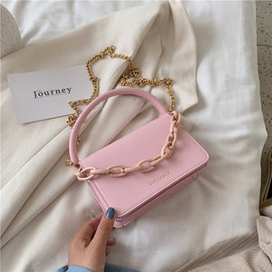 Two Size Small Chain Design Crossbody Bags For Women 2020 Summer Chain Shoulder Handbags and Purses Lady Cross Body Bag