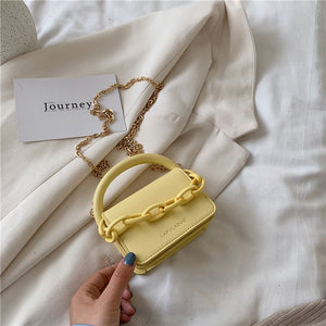 Two Size Small Chain Design Crossbody Bags For Women 2020 Summer Chain Shoulder Handbags and Purses Lady Cross Body Bag