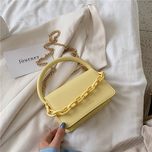 Two Size Small Chain Design Crossbody Bags For Women 2020 Summer Chain Shoulder Handbags and Purses Lady Cross Body Bag
