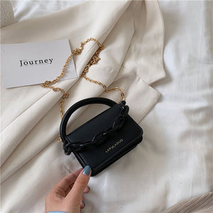 Two Size Small Chain Design Crossbody Bags For Women 2020 Summer Chain Shoulder Handbags and Purses Lady Cross Body Bag