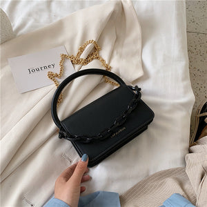 Two Size Small Chain Design Crossbody Bags For Women 2020 Summer Chain Shoulder Handbags and Purses Lady Cross Body Bag