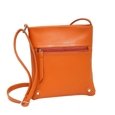 Fashion Women PU Leather Messenger Bags Crossbody Chain Bag and Handbags With Metal Chain  2020 fashion Small package