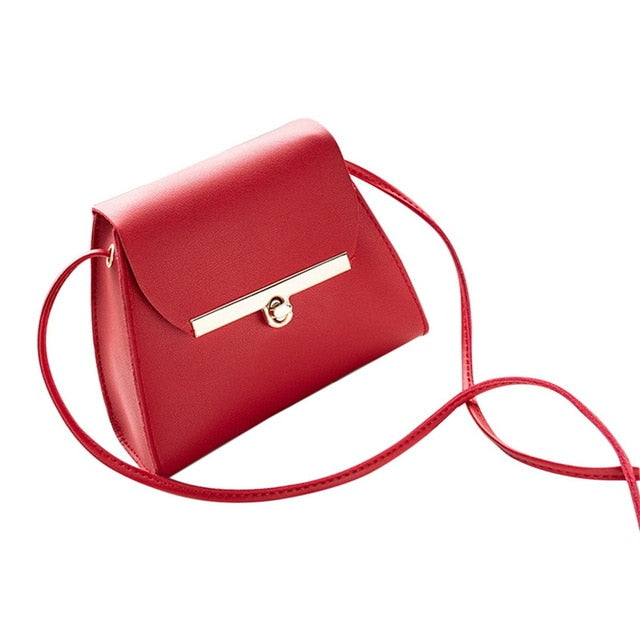 Fashion Women PU Leather Messenger Bags Crossbody Chain Bag and Handbags With Metal Chain  2020 fashion Small package