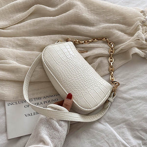 Small Stone Pattern PU Leather Crossbody Bags For Women 2020  Shoulder Messenger Bag Female Travel Chain Handbags and Purses