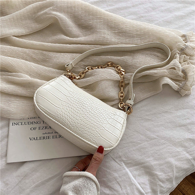 Small Stone Pattern PU Leather Crossbody Bags For Women 2020  Shoulder Messenger Bag Female Travel Chain Handbags and Purses