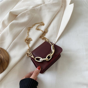 Mini PU Leather Shoulder Messenger Bags For Women 2020 Fashion Chain Design Shoulder Handbags Female Crossbody Bag