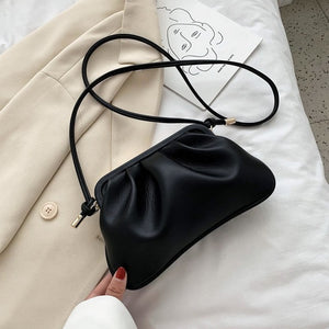 Cloud Shape Clip Bag Small PU Leather Crossbody Bags For Women 2020 Summer  Shoulder Handbags and Purses Lady Cross Body Bag