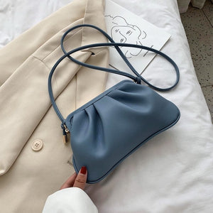 Cloud Shape Clip Bag Small PU Leather Crossbody Bags For Women 2020 Summer  Shoulder Handbags and Purses Lady Cross Body Bag