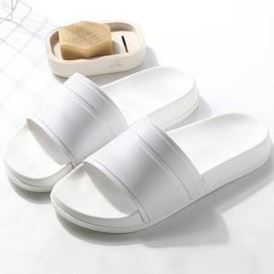 Summer Men Slippers Casual Black and White Shoes Non-slip Slides Bathroom Sandals Soft Sole Flip Flops large size 47 Man Gift