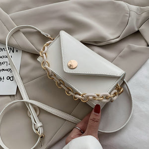 Mini Solid Color PU Leather Crossbody Bags For Women 2020   Simple Handbags and Purses Female Travel Chain Cross Body Bag