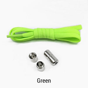 1Pair Quick Lazy Laces Round Elastic No tie Shoe Laces For Kids and Adult Sneakers Shoelace