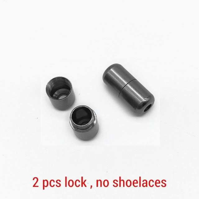 1Pair Quick Lazy Laces Round Elastic No tie Shoe Laces For Kids and Adult Sneakers Shoelace