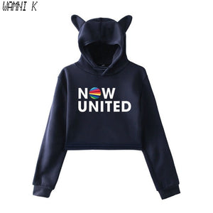 WAMNI 2020 Now United - Better Album Cat Hoodie Women Better Now United Lyrics  Pullover Girl Kawaii Harajuku Tracksui