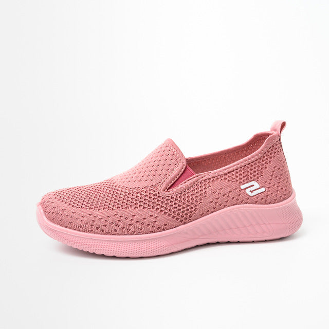 2020 summer women's sneakers slip on soft women's shoes flat casual sock shoes Ladies  Mesh lofaers fashion Vulcanize Shoes