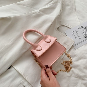 Mini Small Square bag 2020 Fashion New Quality PU Leather Women's Handbag Crocodile pattern Chain Shoulder Messenger Bags