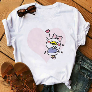 Harajuku Mouse Cartoon Printing T Shirts Women Mickey Graphic Tshirt Summer Short Sleeve Cute Shirt Vogue Tops Female T-Shirts