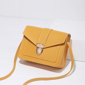 Fashion Small Crossbody Bags for Women 2019 Mini PU Leather Shoulder bag Messenger Bag for Girl Yellow bag Ladies Phone Purse