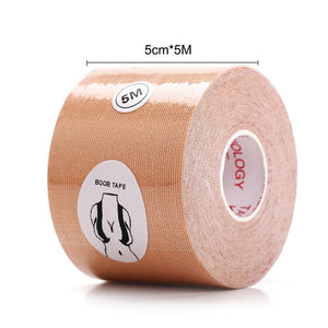 Dropshipping 5M Body Invisible Bra Women Boob Tape Nipple Cover DIY Breast Lift Tape Push Up Sticky Bra Lift Up Boob Tape 1 Roll