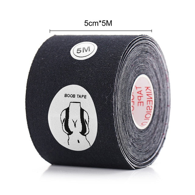 Dropshipping 5M Body Invisible Bra Women Boob Tape Nipple Cover DIY Breast Lift Tape Push Up Sticky Bra Lift Up Boob Tape 1 Roll