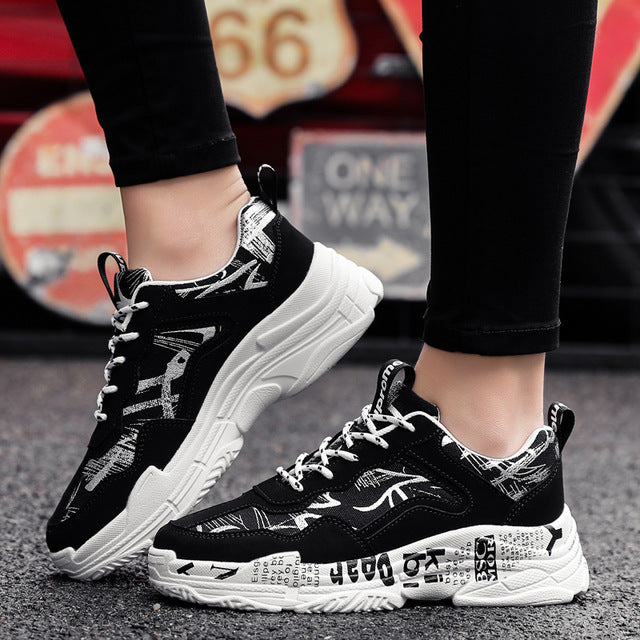 TUINANLE Sneakers Women Summer Woman Casual Fashion Shoes Graffiti Flats Ladies Vulcanized Shoes White Sneakers Zapatos Mujer