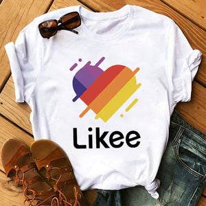 Maycaur Vogue T Shirt Women Summer Casual Tshirts Tees Harajuku Korean Style Graphic Tops New Kawaii Short Sleeve Female T-shirt