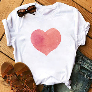 Maycaur Vogue T Shirt Women Summer Casual Tshirts Tees Harajuku Korean Style Graphic Tops New Kawaii Short Sleeve Female T-shirt