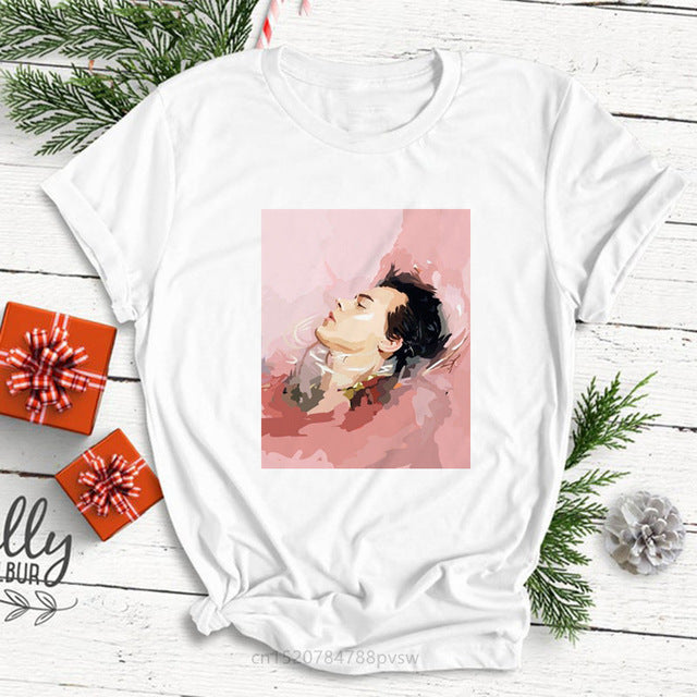 Female T-Shirt Fine Line Love on Tour Women Tshirt Harajuku Shirt Short Sleeve Tee Shirts Hip Hop Harry Styles Women T-shirts