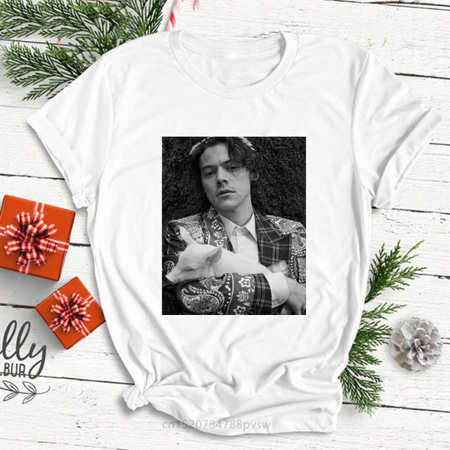 Female T-Shirt Fine Line Love on Tour Women Tshirt Harajuku Shirt Short Sleeve Tee Shirts Hip Hop Harry Styles Women T-shirts