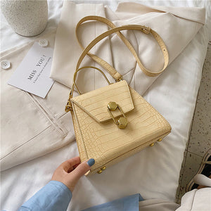 Iron Handle Design Crocodile Pattern MINI PU Leather Crossbody Bags For Women 2020 Shoulder Handbags Female Travel Chain Bag