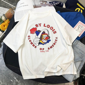 Summer Women T Shirts Leopard Mouse Cartoon Printing Tshirt Mickey Ear Short Sleeve Cute Tee Shirt Vogue Tops Female T-shirts