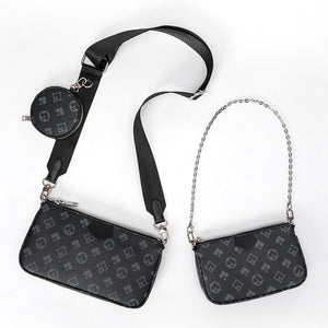 Fashion Brand Designer 3-IN-1 Messenger Handbag Tote Leather Floar Crossbody Handbag Tote Clutch New Shoulder Bag Clutch Totes