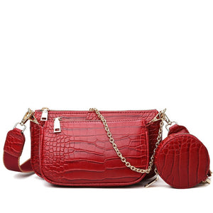 Skfoockes Crocodile Chain Bag 2020 New Women's Bag Messenger Small Bag Wild Trend Women's Bag Fashion Multi-purpose Shoulder Bag