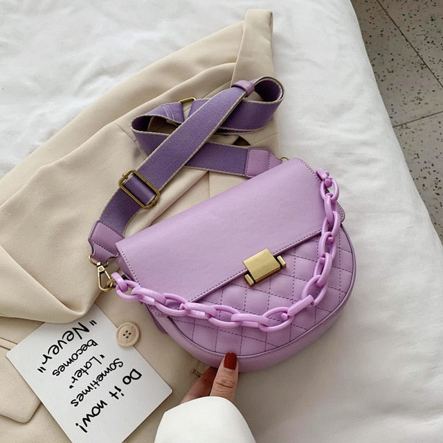 Small PU Leather Crossbody Bags For Women 2020 Saddle Bag Shoulder Handbags Female Travel Lady Fashion Crossbody Bag