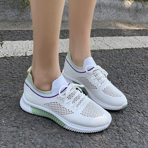 New White Sneakers For Women Shoes Breathable Mesh Sneakers Trainers Women Spring 2020 Zapatillas Mujer Casual Tenis Feminino
