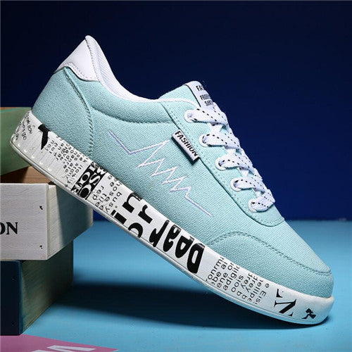 Mhysa 2019 New spring and autumn fashion vulcanized shoes sports shoes ladies lace casual shoes breathable canvas shoes C0038