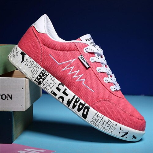 Mhysa 2019 New spring and autumn fashion vulcanized shoes sports shoes ladies lace casual shoes breathable canvas shoes C0038