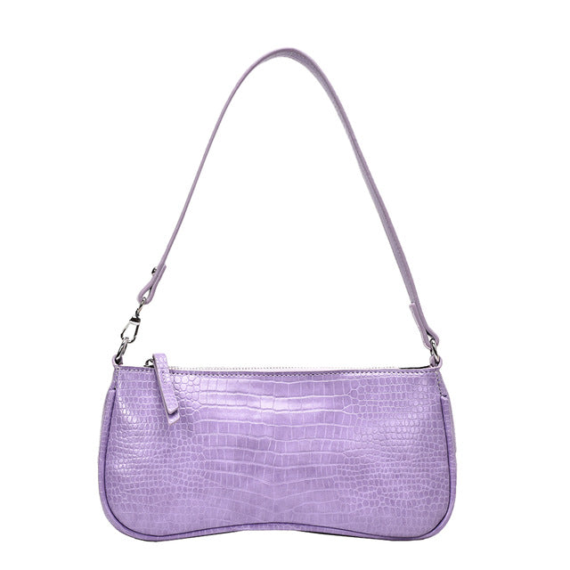 Retro Alligator Pattern Women Shoulder Bags PU Leather Casual Trendy Subaxillary Bags Bolsa Mujer 2020 New Designer Schoudertas